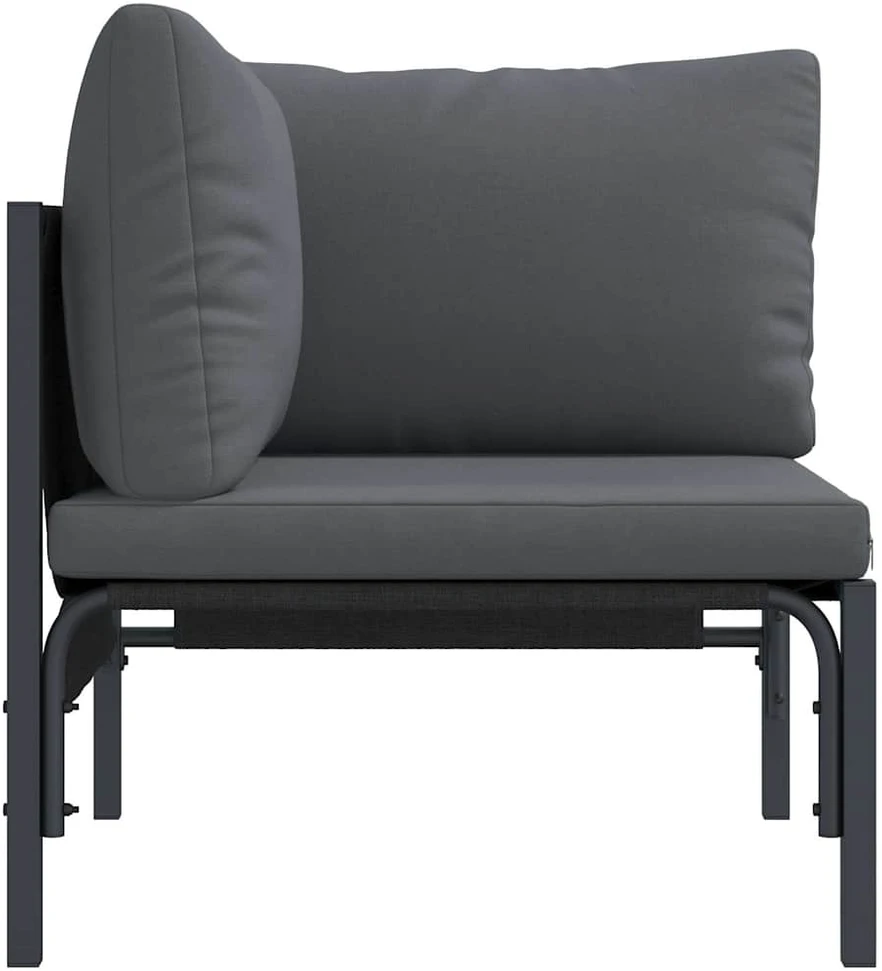 Lauko Baldai su pagalve Antracitas 80 x 80 x 71 cm Plienas