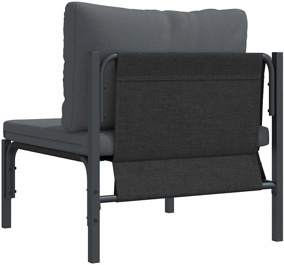 Lauko Baldai su pagalve Antracitas 80 x 80 x 71 cm Plienas