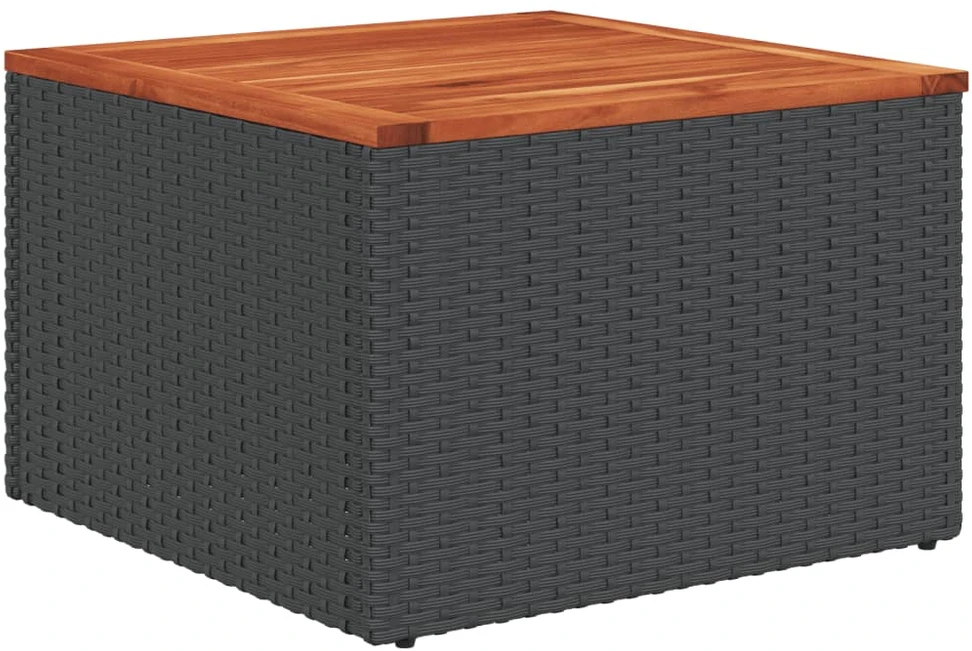Lauko baldų komplektas 5 dalių sodo sofų komplektas su pagalvėlėmis, juodas, poliratanas