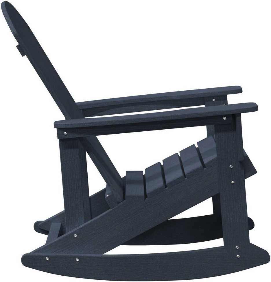 Adirondack sūpynės kėdės 2 vnt. Jūrinė mėlyna HDPE