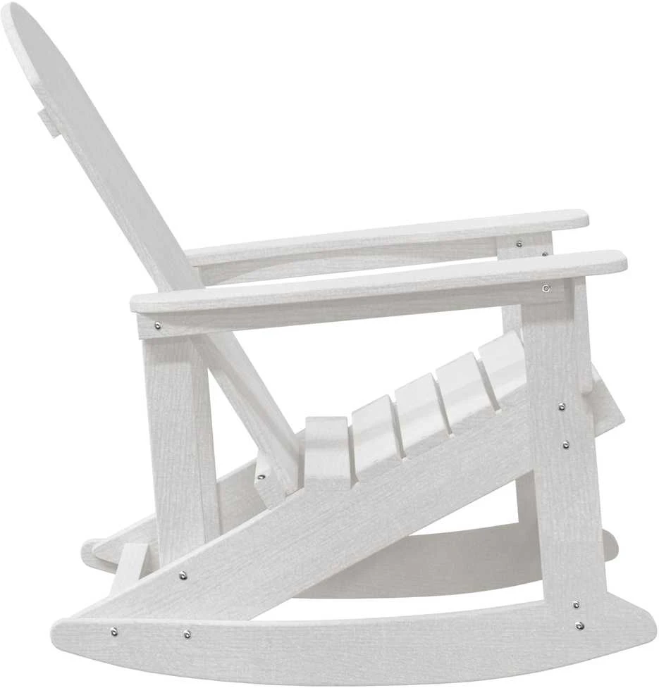 Adirondack sūpynės kėdės 2 vnt. Balta HDPE