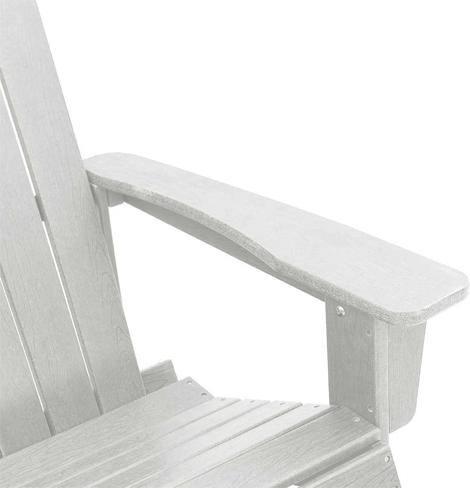 Adirondack sūpynės kėdės 2 vnt. Balta HDPE