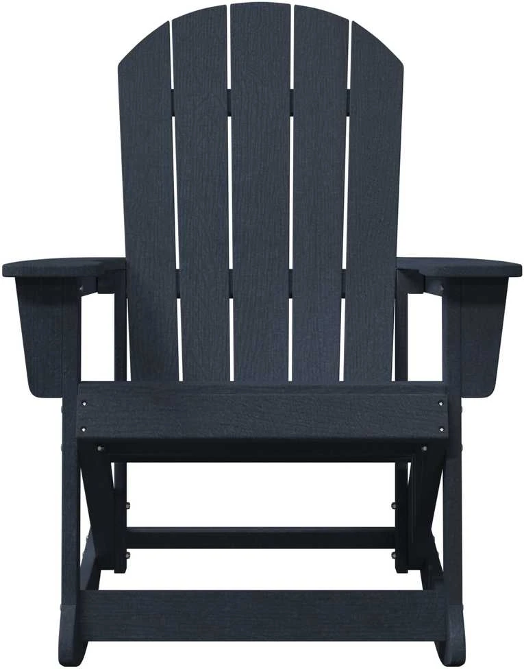 Adirondack sūpynės kėdės 2 vnt. Jūrinė mėlyna HDPE