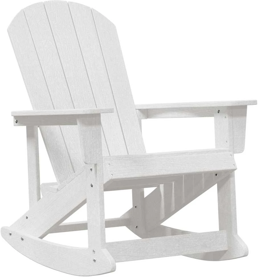 Adirondack sūpynės kėdės 2 vnt. Balta HDPE