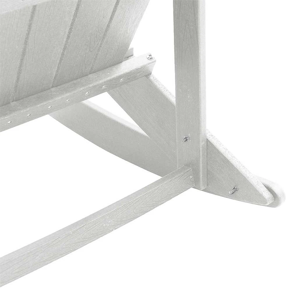 Adirondack sūpynės kėdės 2 vnt. Balta HDPE