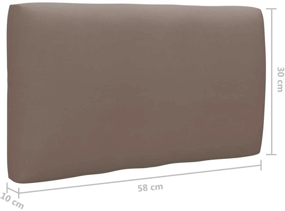 Dvivietė sofa iš palečių su pagalvėlėmis, impregnuota pušis