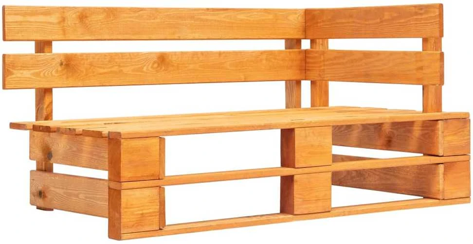 Lauko baldų komplektas Dvivietė sofa iš palečių su pagalvėlėmis, impregnuota pušis