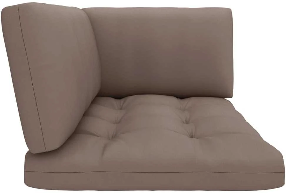 Lauko baldų komplektas Dvivietė sofa iš palečių su pagalvėlėmis, impregnuota pušis