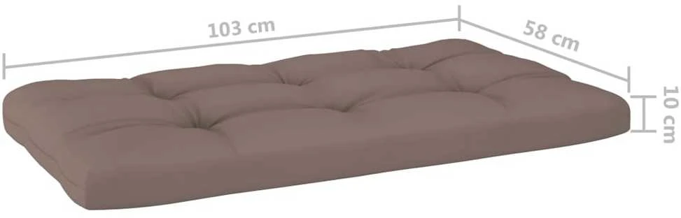Lauko baldų komplektas Dvivietė sofa iš palečių su pagalvėlėmis, impregnuota pušis