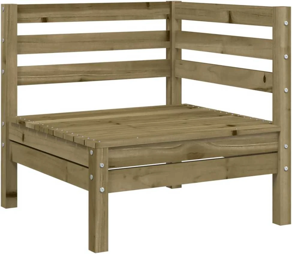 Lauko baldų komplektas Keturvietė sodo sofa, impregnuota pušies mediena