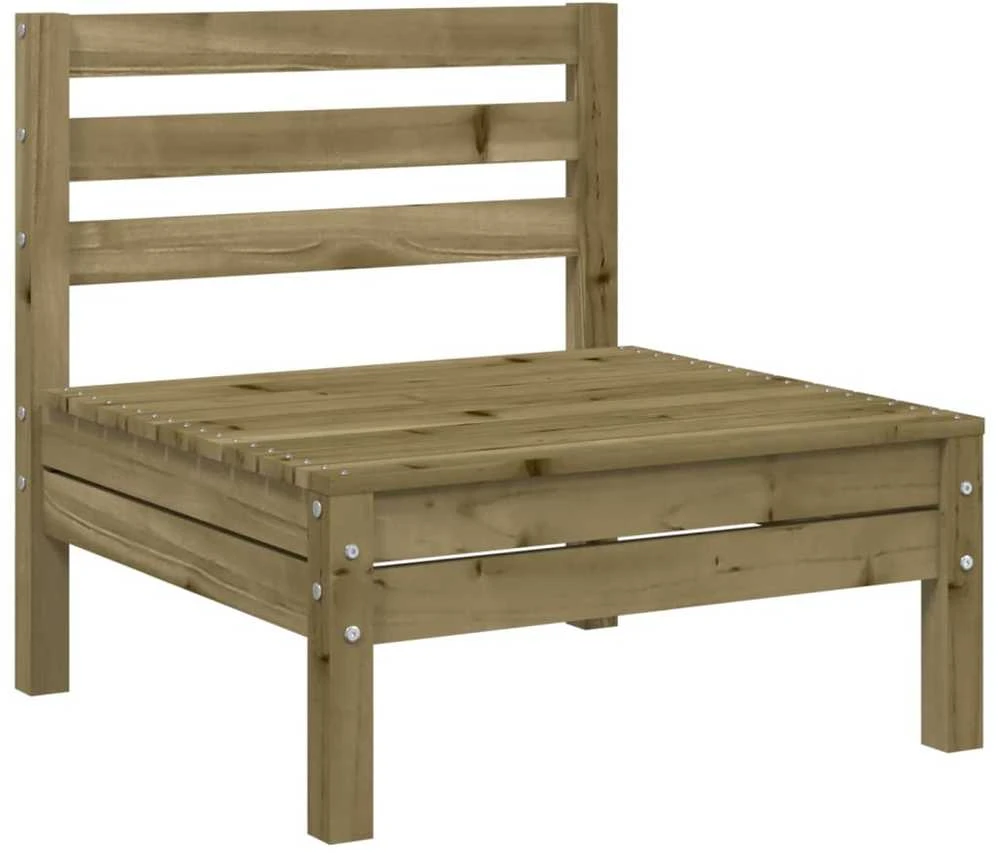 Lauko baldų komplektas Keturvietė sodo sofa, impregnuota pušies mediena