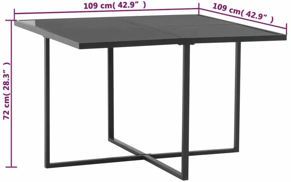 Lauko baldų komplektas Lauko komplektas su pagalvėlėmis, 5 dalių, juodas, poliratanas