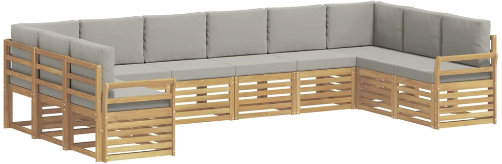 Lauko baldų komplektas Lauko sofos komplektas 10 vnt. 10 vietos