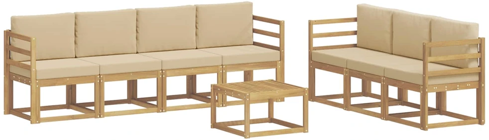 Lauko baldų komplektas Lauko sofos komplektas 7 vnt.
