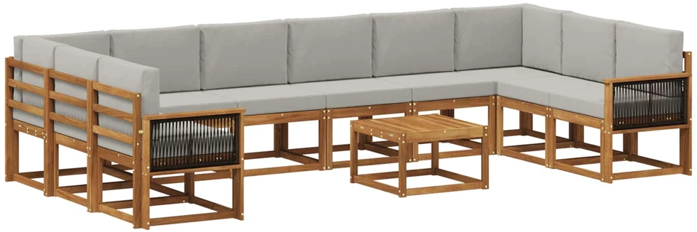 Lauko baldų komplektas Lauko sofos komplektas 11 vnt. 10 vietos