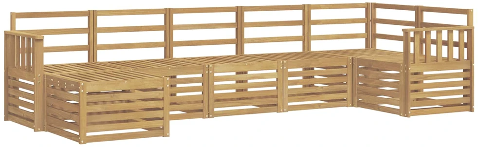 Lauko baldų komplektas Lauko sofos komplektas 7 vnt. Balta