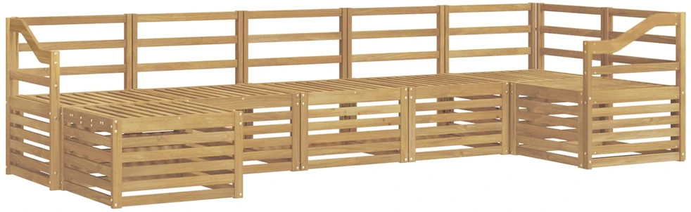 Lauko baldų komplektas Lauko sofos komplektas 7 vnt. Balta