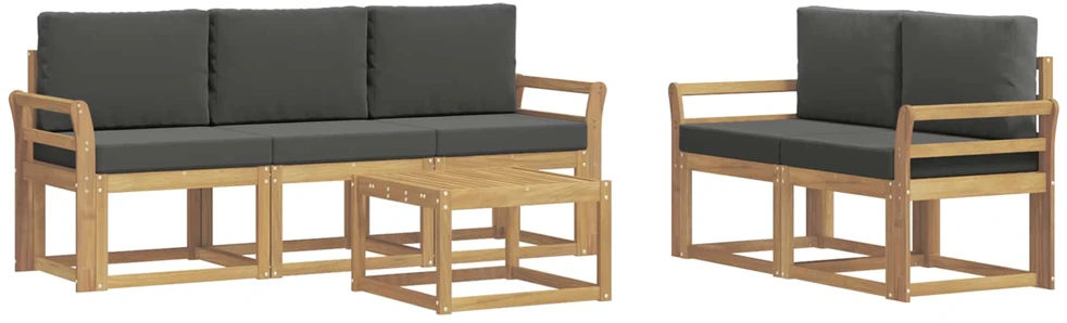 Lauko baldų komplektas Lauko sofos komplektas 6 vnt.
