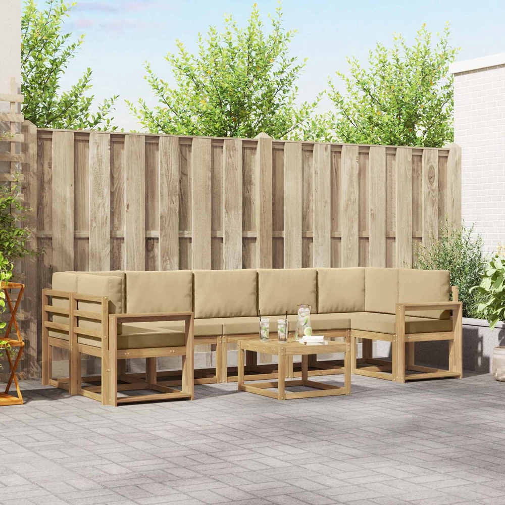 Lauko baldų komplektas Lauko sofos komplektas 6 vnt.