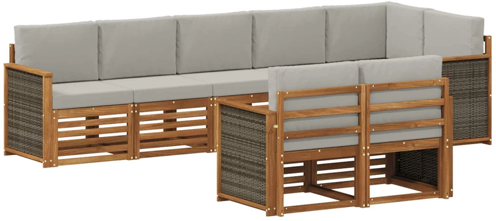 Lauko baldų komplektas Lauko sofos komplektas 7 vnt.