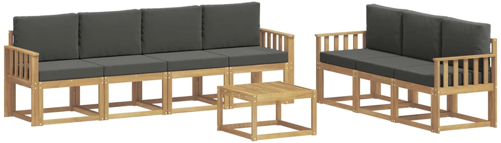 Lauko baldų komplektas Lauko sofos komplektas 7 vnt.