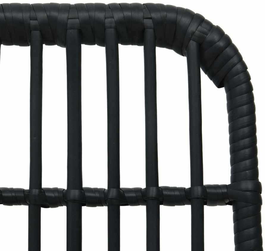 Lauko valgomojo komplektas, 7 dalių, poliratanas ir stiklas