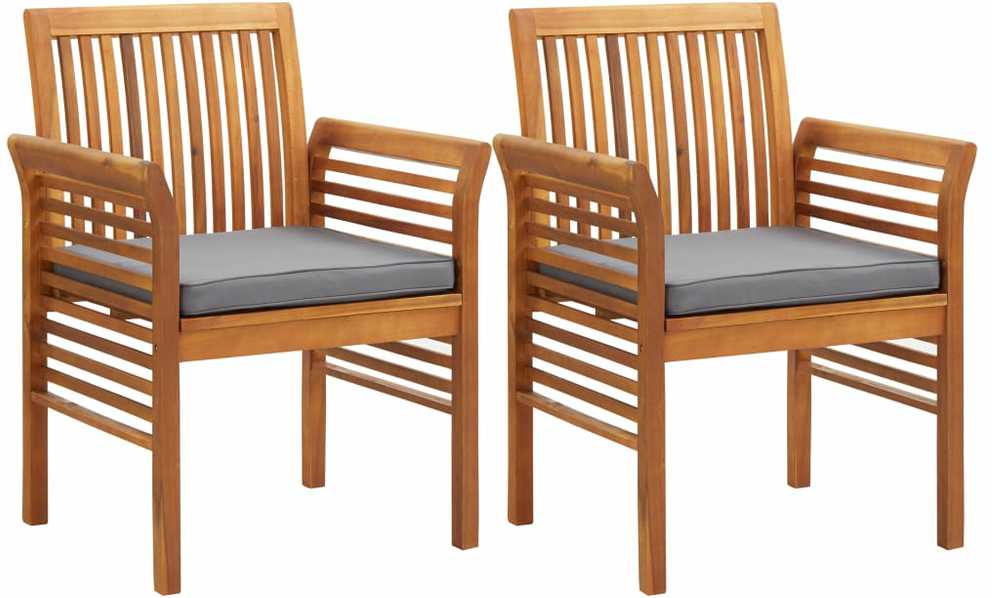 Lauko valgomojo komplektas su pagalvėlėmis, 5 dalių, akacija