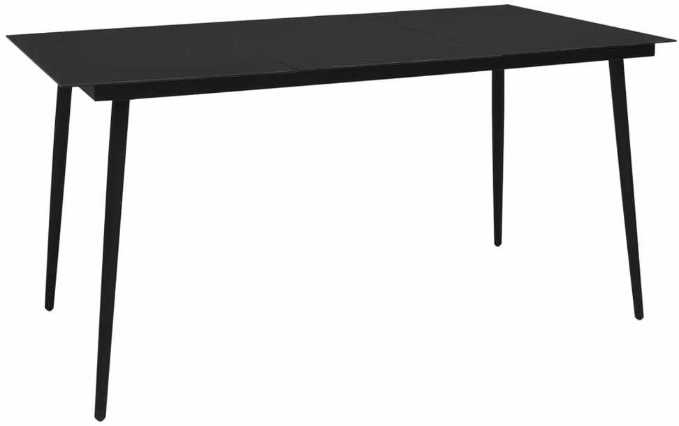 Lauko valgomojo komplektas, 7 dalių, poliratanas ir stiklas
