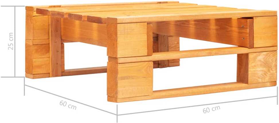 Lauko baldų komplektas Poilsio komplektas iš palečių su pagalvėlėmis, 6 dalių, pušis