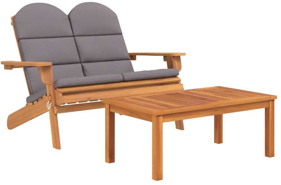 Lauko baldų komplektas Sodo adirondack komplektas, 5 dalių, akacijos medienos masyvas