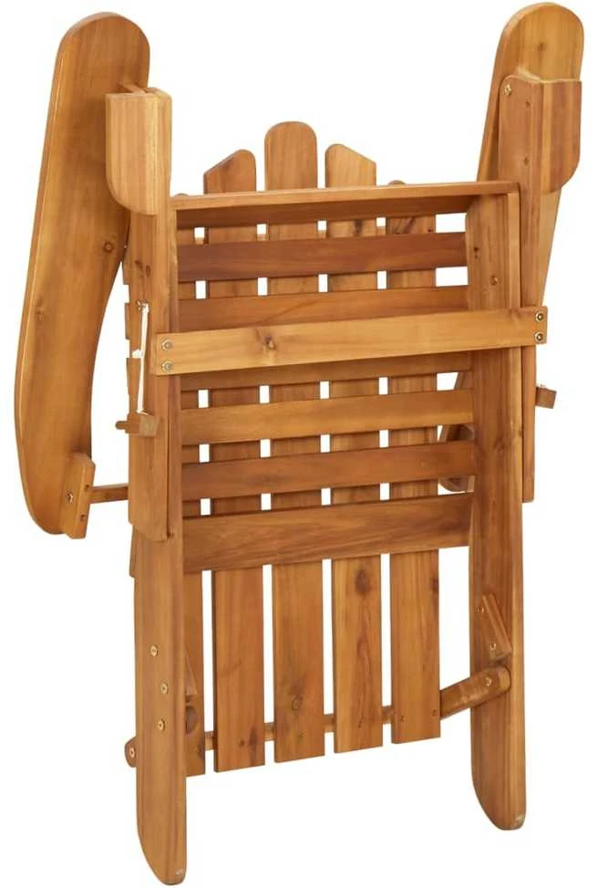 Lauko baldų komplektas Sodo adirondack komplektas, 3 dalių, akacijos medienos masyvas