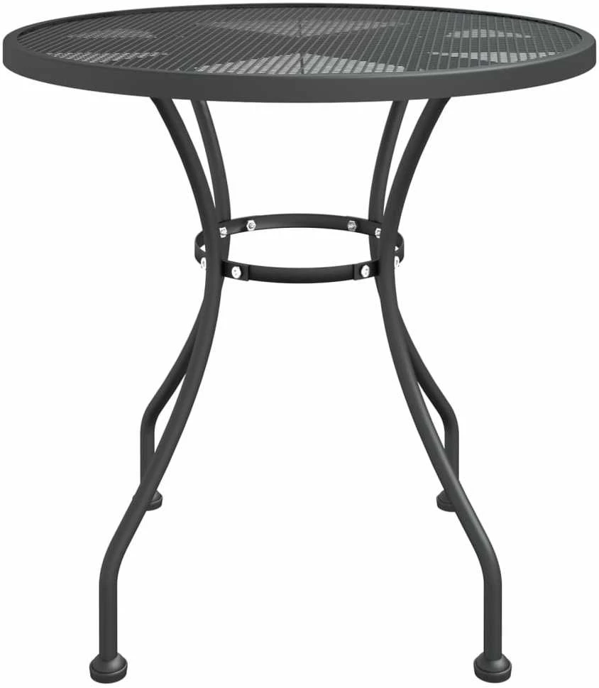 Lauko baldų komplektas Sodo baldų komplektas, 5 dalių, antracito, išplėstas metalas