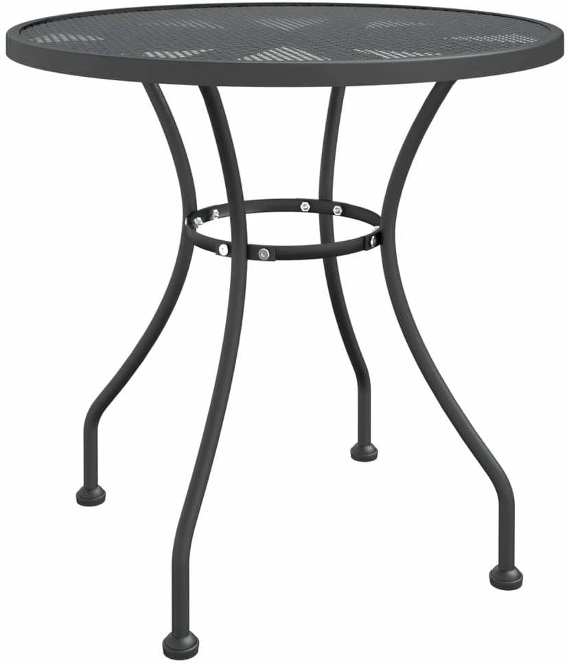 Lauko baldų komplektas Sodo baldų komplektas, 5 dalių, antracito, išplėstas metalas