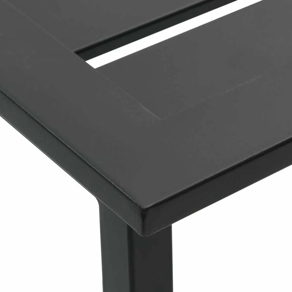 Lauko baldų komplektas Sodo baro komplektas, 5vnt., juodi, plienas