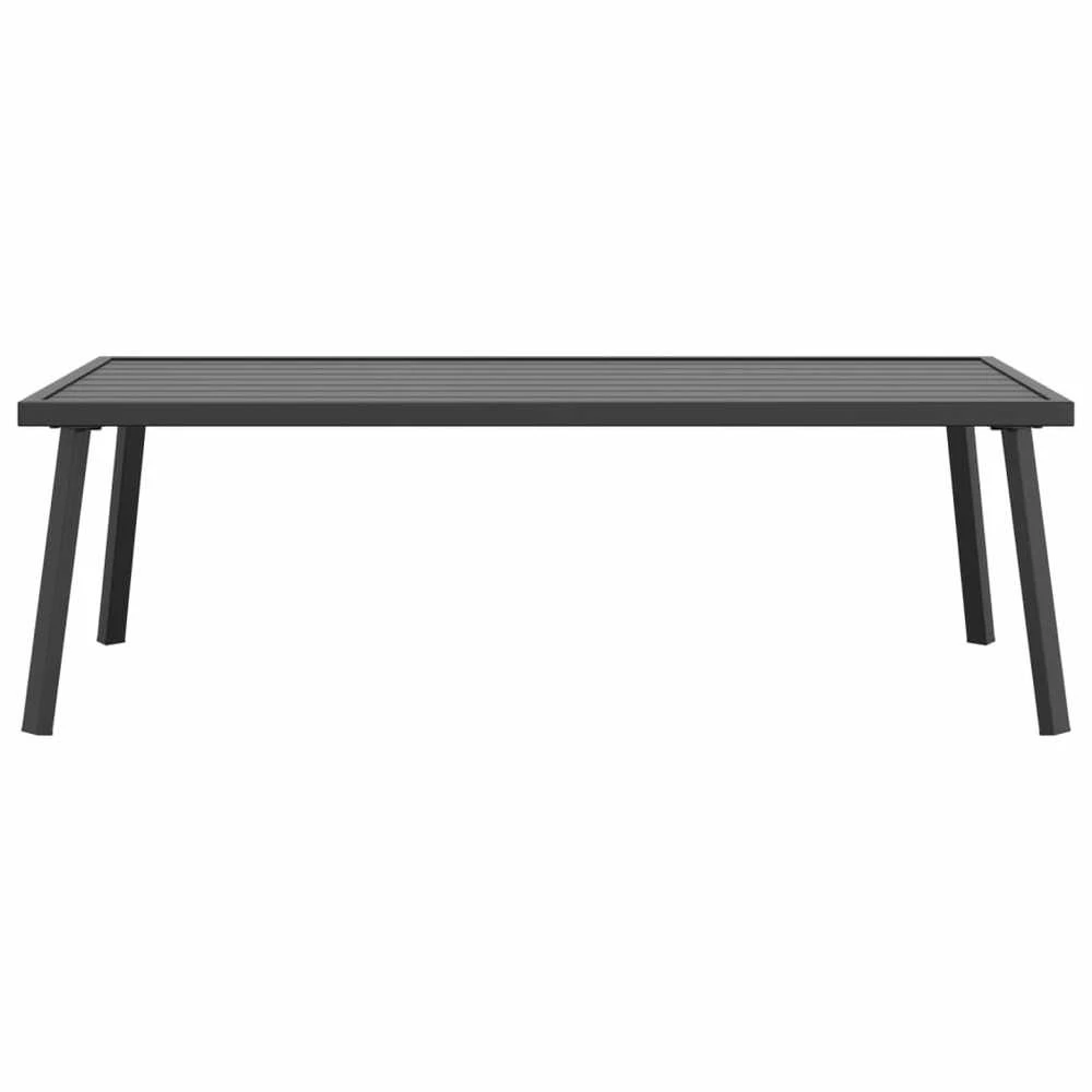 Lauko baldų komplektas Sodo kavos staliukas, antracito spalvos, 110x55x35cm, plienas