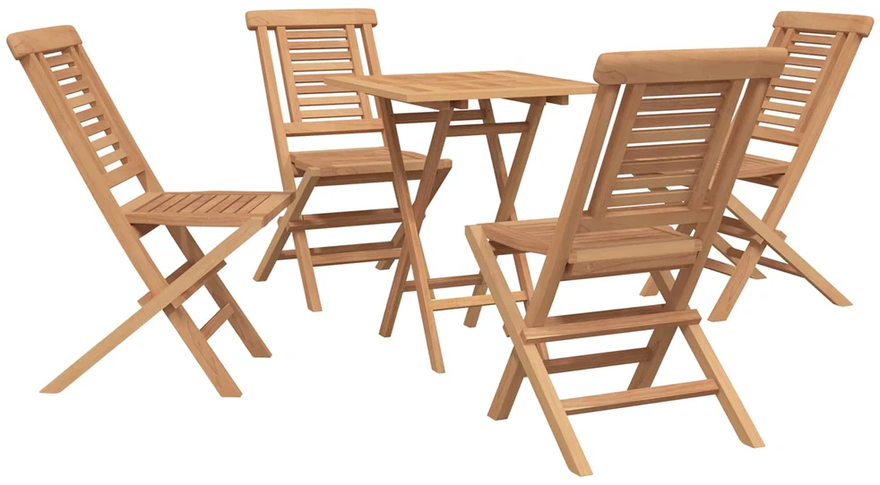 Lauko baldų komplektas Sodo komplektas 3 vnt. Ruda Kietas teakwood