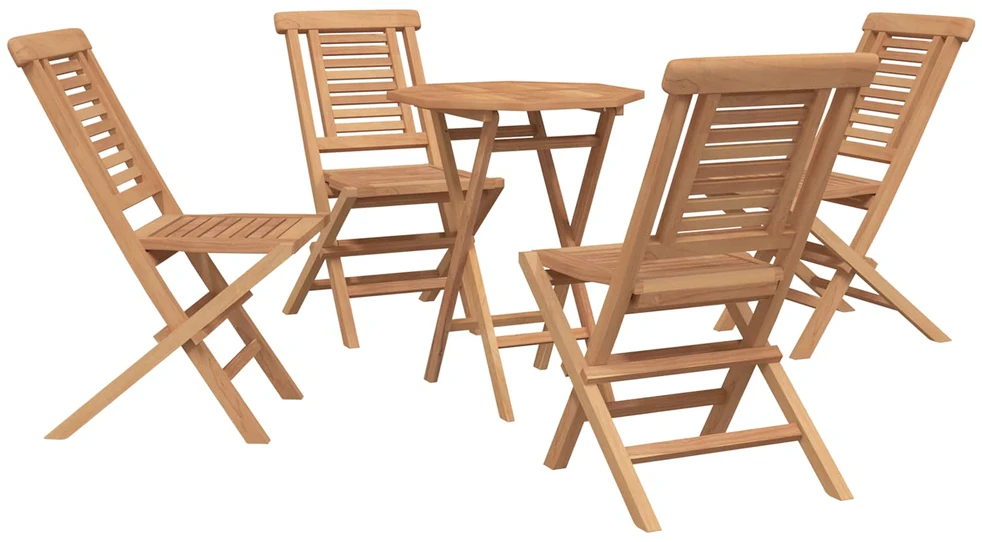 Lauko baldų komplektas Sodo komplektas 3 vnt. Ruda Kietas teakwood