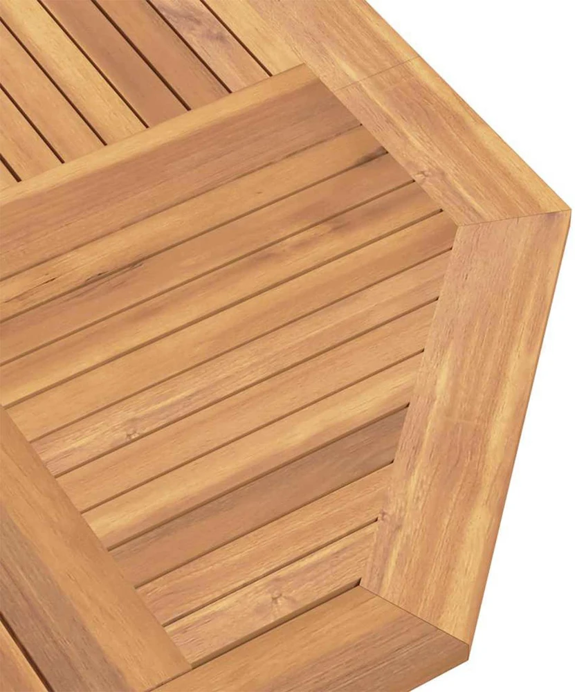 Lauko baldų komplektas Sodo komplektas 5 vnt. Ruda Kieto teka medžio