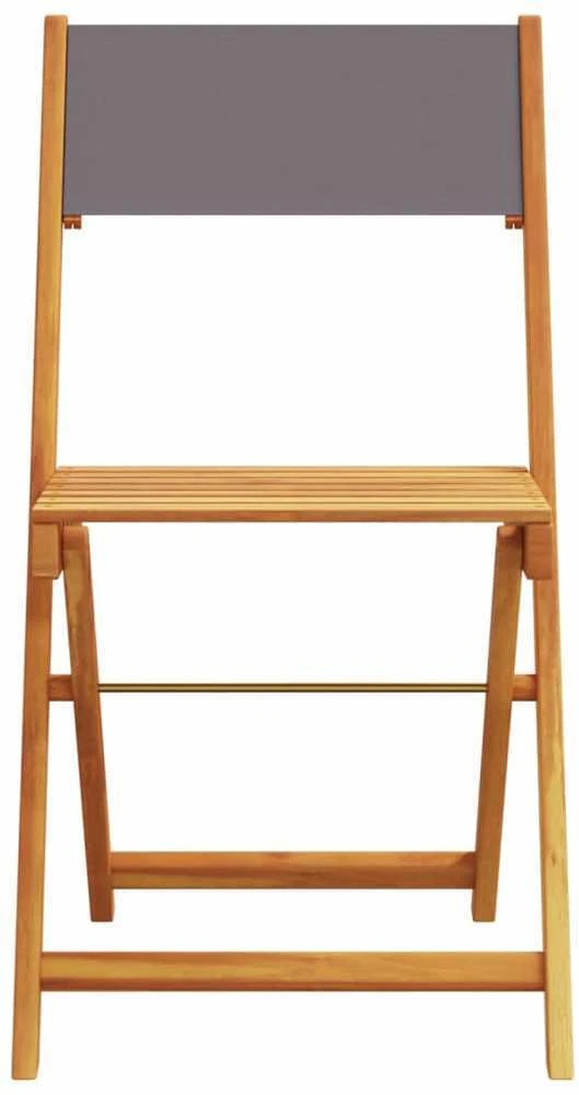 Lauko baldų komplektas Sodo komplektas, 5 dalių, antracito, audinys ir mediena