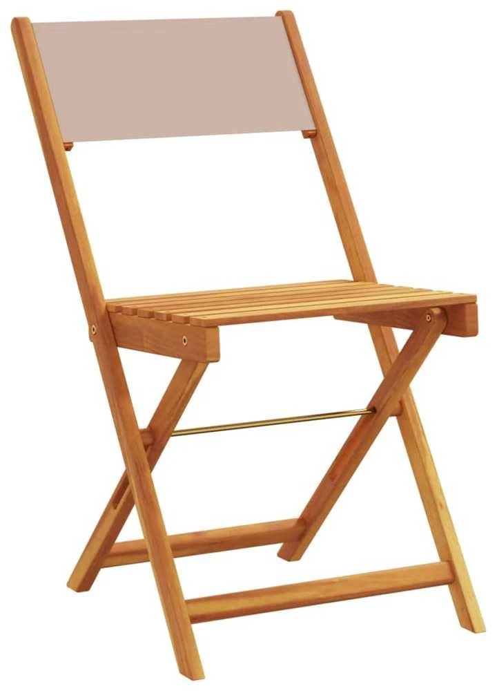 Lauko baldų komplektas Sodo komplektas, 5 dalių, taupe, audinys ir mediena
