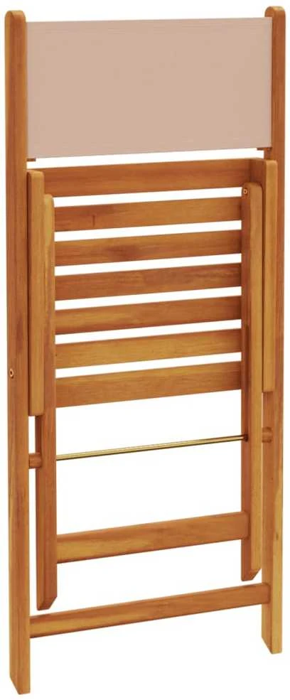 Lauko baldų komplektas Sodo komplektas, 5 dalių, taupe, audinys ir mediena