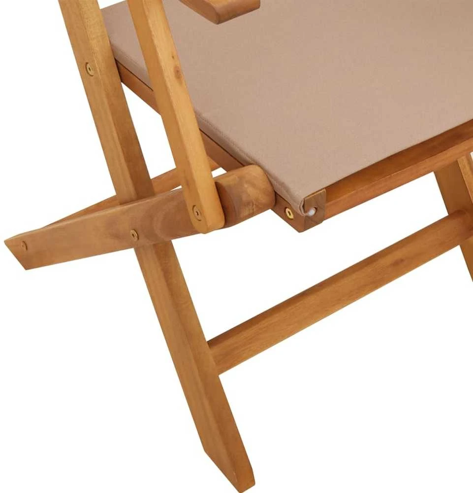 Lauko baldų komplektas Sodo komplektas, 5 dalių, taupe, audinys ir mediena