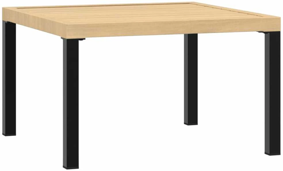 Lauko baldų komplektas Sodo komplektas su pagalvėlėmis, 3 dalių, juodas, aliuminis