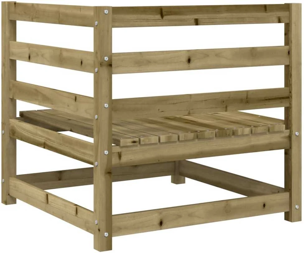 Lauko baldų komplektas Sodo sofos komplektas, 6 dalių, impregnuota pušies mediena