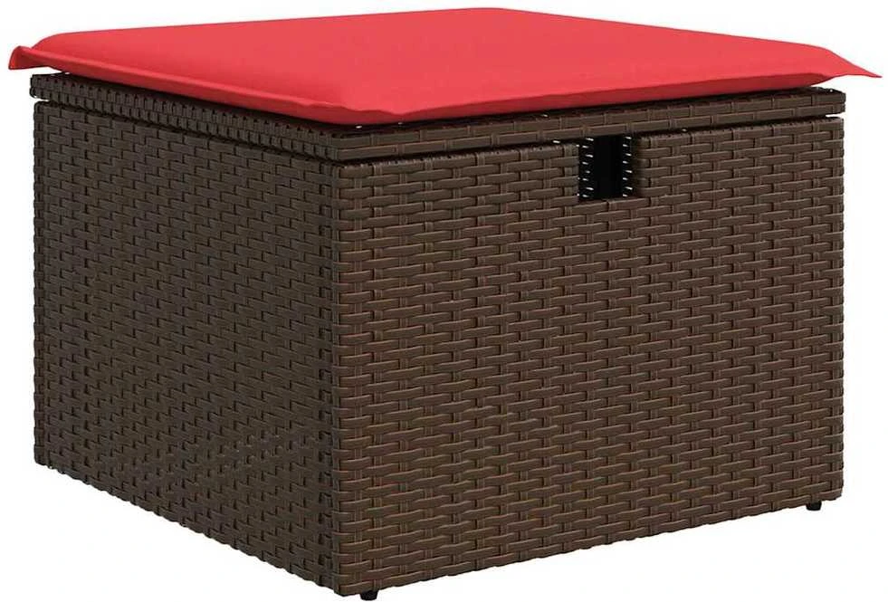 Lauko baldų komplektas Sodo Sofų Rinkinys 5 vnt. Poli ratanas