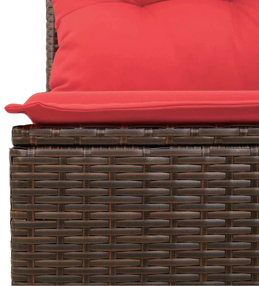 Sodo Sofų Rinkinys 6 vnt. Ruda poliratanas
