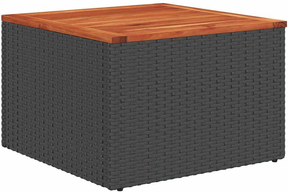Sodo Sofų Rinkinys 6 vnt. Juoda poliratanas