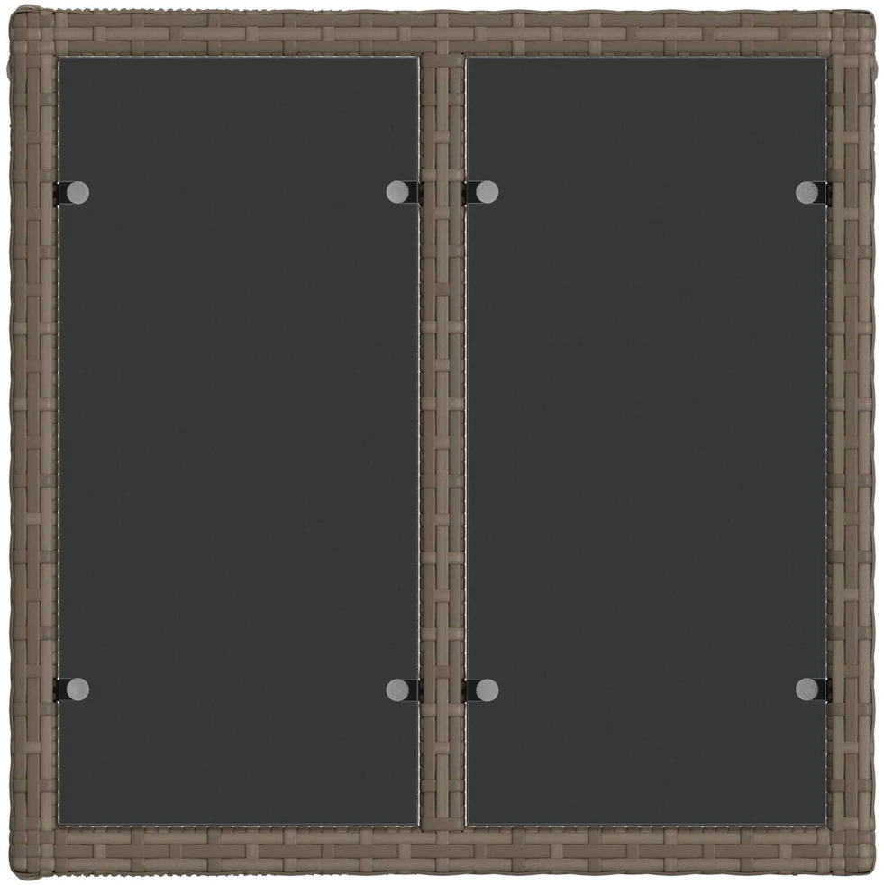 Sodo Sofų Rinkinys 12 vnt. Pilka ir tamsiai pilka poliratanas