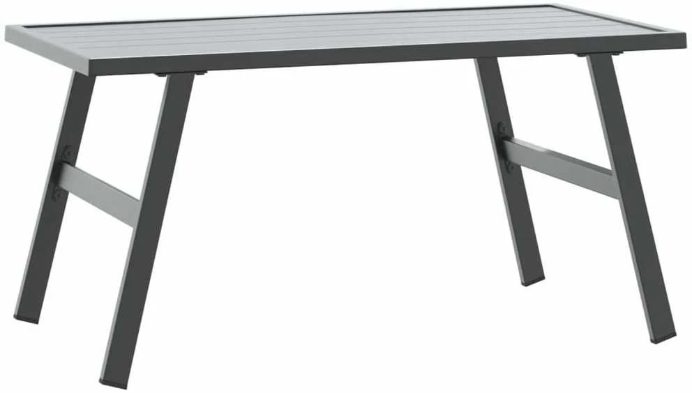 Lauko baldų komplektas Sodo suoliukų komplektas, 5vnt., juodi, plienas