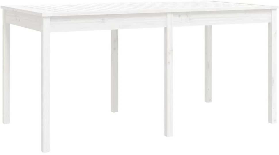 Sofa Sodo valgomojo baldų komplektas, 7 dalių, baltas, pušis